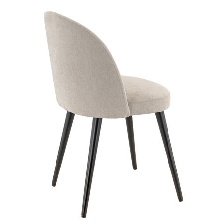 Coque pour chaise ELOÏSE (sans structure) d'intérieur - Bois, tissu 100% PES greige