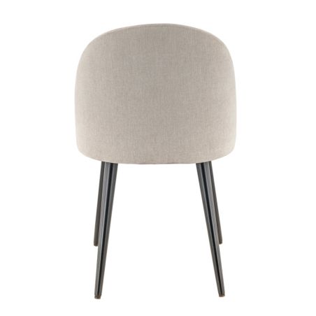 Coque pour chaise ELOÏSE (sans structure) d'intérieur - Bois, tissu 100% PES greige