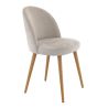 Coque pour chaise ELOÏSE (sans structure) d'intérieur - Bois, tissu 100% PES greige