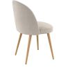 Coque pour chaise ELOÏSE (sans structure) d'intérieur - Bois, tissu 100% PES greige