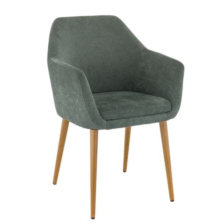 Coque pour chaise ROMEO (sans structure) d'intérieur - Bois, tissu 100% PES vert