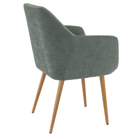 Coque pour chaise ROMEO (sans structure) d'intérieur - Bois, tissu 100% PES vert