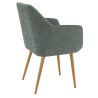 Coque pour chaise ROMEO (sans structure) d'intérieur - Bois, tissu 100% PES vert