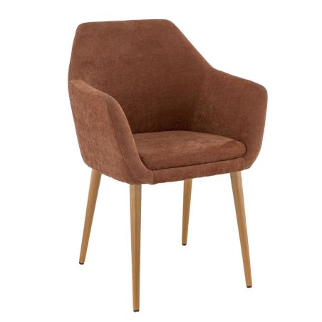 Coque pour chaise ROMEO (sans structure) d'intérieur - Bois, tissu 100% PES terra