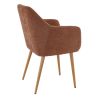 Coque pour chaise ROMEO (sans structure) d'intérieur - Bois, tissu 100% PES terra