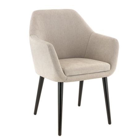 Coque pour chaise ROMEO (sans structure) d'intérieur - Bois, tissu 100% PES greige