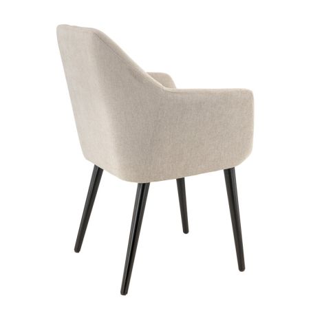 Coque pour chaise ROMEO (sans structure) d'intérieur - Bois, tissu 100% PES greige