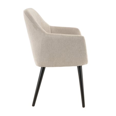 Coque pour chaise ROMEO (sans structure) d'intérieur - Bois, tissu 100% PES greige