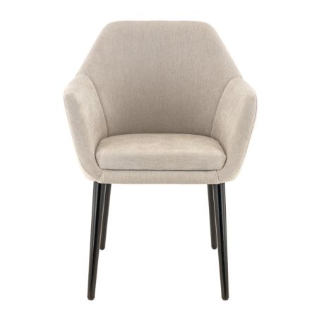 Coque pour chaise ROMEO (sans structure) d'intérieur - Bois, tissu 100% PES greige