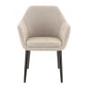 Coque pour chaise ROMEO (sans structure) d'intérieur - Bois, tissu 100% PES greige