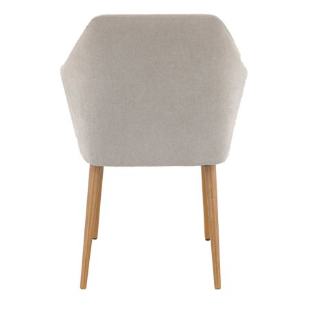 Coque pour chaise ROMEO (sans structure) d'intérieur - Bois, tissu 100% PES greige