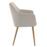 Coque pour chaise ROMEO (sans structure) d'intérieur - Bois, tissu 100% PES greige