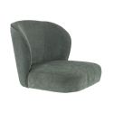 Coque pour chaise CLOTHILDE (sans structure) d'intérieur - Bois, tissu 100% PES vert