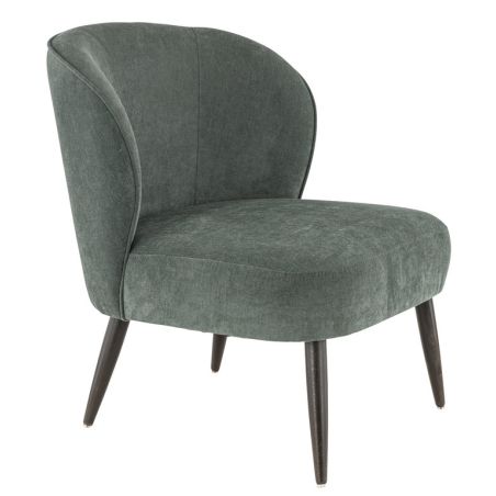 Coque pour chaise CLOTHILDE (sans structure) d'intérieur - Bois, tissu 100% PES vert