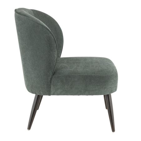 Coque pour chaise CLOTHILDE (sans structure) d'intérieur - Bois, tissu 100% PES vert