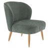 Coque pour chaise CLOTHILDE (sans structure) d'intérieur - Bois, tissu 100% PES vert