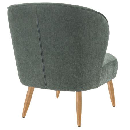 Coque pour chaise CLOTHILDE (sans structure) d'intérieur - Bois, tissu 100% PES vert