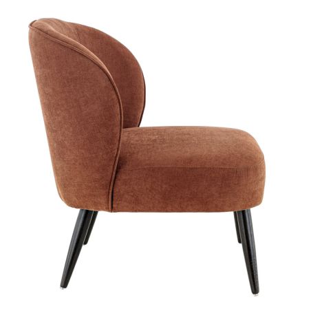 Coque pour chaise CLOTHILDE (sans structure) d'intérieur - Bois, tissu 100% PES terra