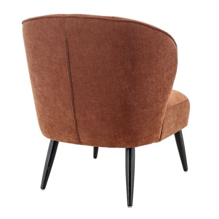 Coque pour chaise CLOTHILDE (sans structure) d'intérieur - Bois, tissu 100% PES terra