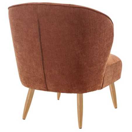 Coque pour chaise CLOTHILDE (sans structure) d'intérieur - Bois, tissu 100% PES terra