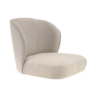 Coque pour chaise CLOTHILDE (sans structure) d'intérieur - Bois, tissu 100% PES greige