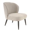 Coque pour chaise CLOTHILDE (sans structure) d'intérieur - Bois, tissu 100% PES greige