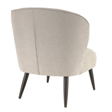 Coque pour chaise CLOTHILDE (sans structure) d'intérieur - Bois, tissu 100% PES greige