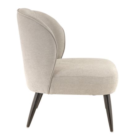 Coque pour chaise CLOTHILDE (sans structure) d'intérieur - Bois, tissu 100% PES greige
