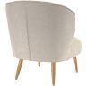 Coque pour chaise CLOTHILDE (sans structure) d'intérieur - Bois, tissu 100% PES greige