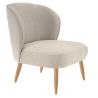 Coque pour chaise CLOTHILDE (sans structure) d'intérieur - Bois, tissu 100% PES greige