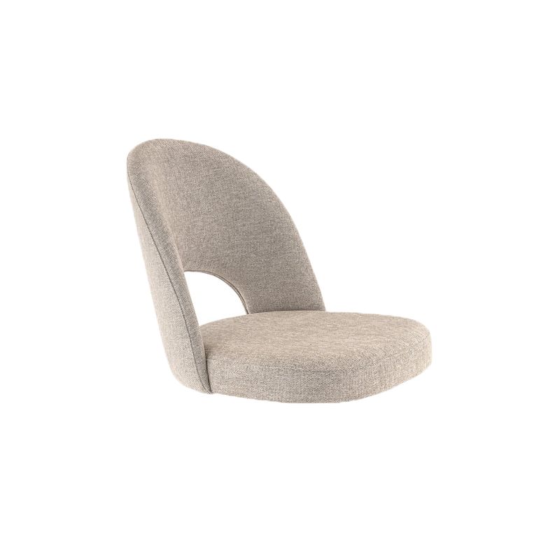 Coque pour chaise GINETTE (sans structure) d'intérieur - Bois, tissu 100% PES greige