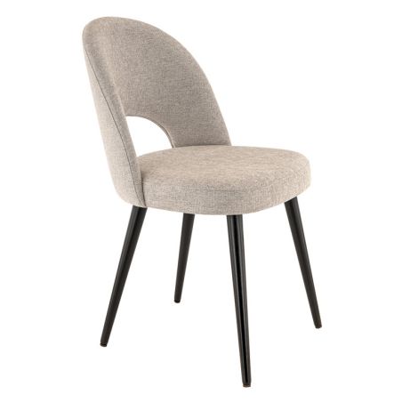 Coque pour chaise GINETTE (sans structure) d'intérieur - Bois, tissu 100% PES greige