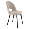 Coque pour chaise GINETTE (sans structure) d'intérieur - Bois, tissu 100% PES greige