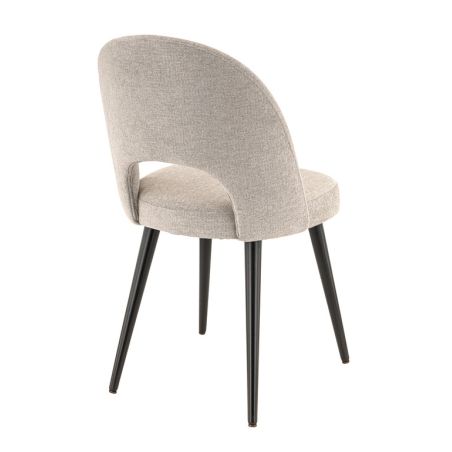 Coque pour chaise GINETTE (sans structure) d'intérieur - Bois, tissu 100% PES greige