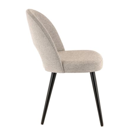 Coque pour chaise GINETTE (sans structure) d'intérieur - Bois, tissu 100% PES greige
