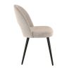 Coque pour chaise GINETTE (sans structure) d'intérieur - Bois, tissu 100% PES greige