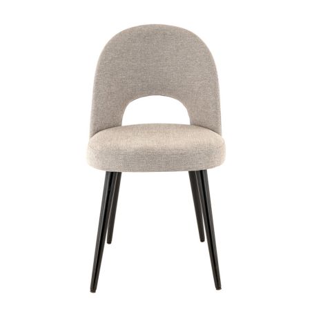 Coque pour chaise GINETTE (sans structure) d'intérieur - Bois, tissu 100% PES greige