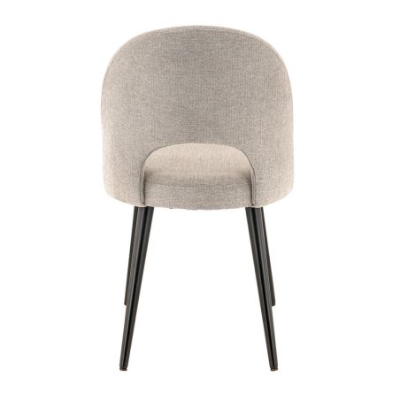 Coque pour chaise GINETTE (sans structure) d'intérieur - Bois, tissu 100% PES greige