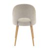 Coque pour chaise GINETTE (sans structure) d'intérieur - Bois, tissu 100% PES greige