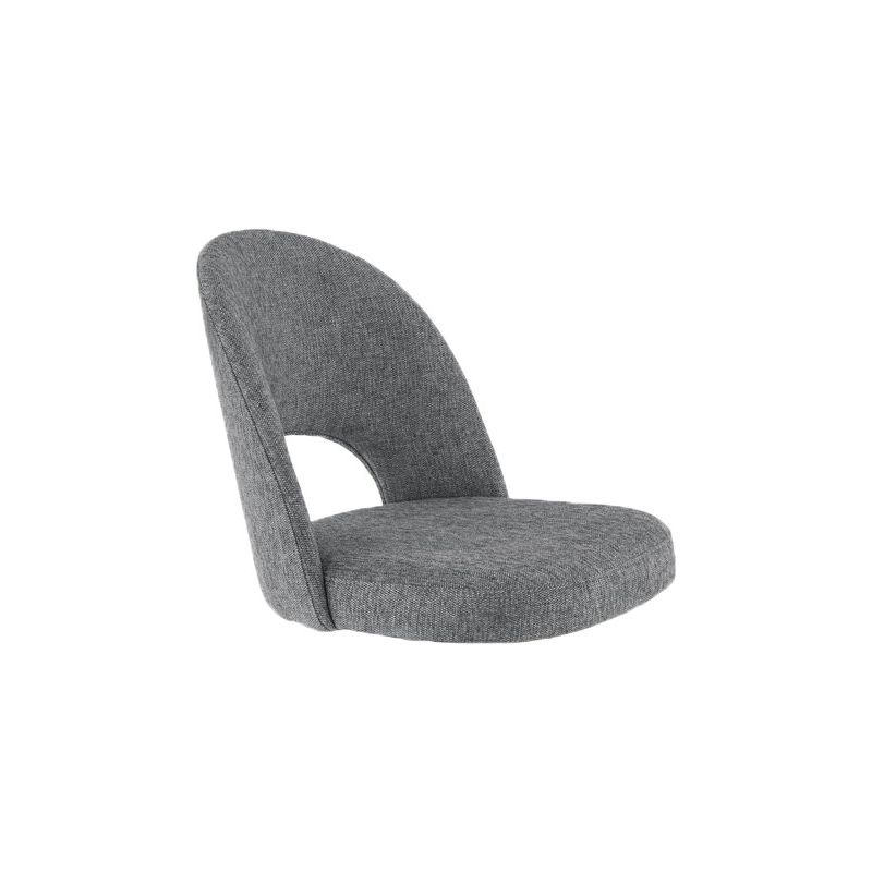 Coque pour chaise GINETTE (sans structure) d'intérieur - Bois, tissu 100% PES gris fonce