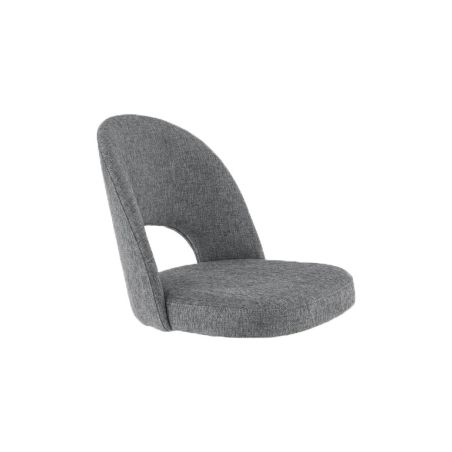 Coque pour chaise GINETTE (sans structure) d'intérieur - Bois, tissu 100% PES gris fonce
