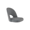 Coque pour chaise GINETTE (sans structure) d'intérieur - Bois, tissu 100% PES gris fonce