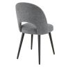 Coque pour chaise GINETTE (sans structure) d'intérieur - Bois, tissu 100% PES gris fonce