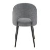 Coque pour chaise GINETTE (sans structure) d'intérieur - Bois, tissu 100% PES gris fonce