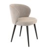 Coque pour chaise ANGÈLE (sans structure) d'intérieur - Bois, tissu 100% PES greige