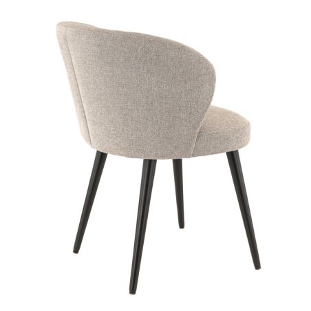 Coque pour chaise ANGÈLE (sans structure) d'intérieur - Bois, tissu 100% PES greige