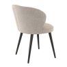 Coque pour chaise ANGÈLE (sans structure) d'intérieur - Bois, tissu 100% PES greige