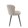 Coque pour chaise ANGÈLE (sans structure) d'intérieur - Bois, tissu 100% PES greige