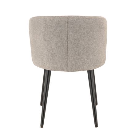 Coque pour chaise ANGÈLE (sans structure) d'intérieur - Bois, tissu 100% PES greige