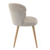 Coque pour chaise ANGÈLE (sans structure) d'intérieur - Bois, tissu 100% PES greige
